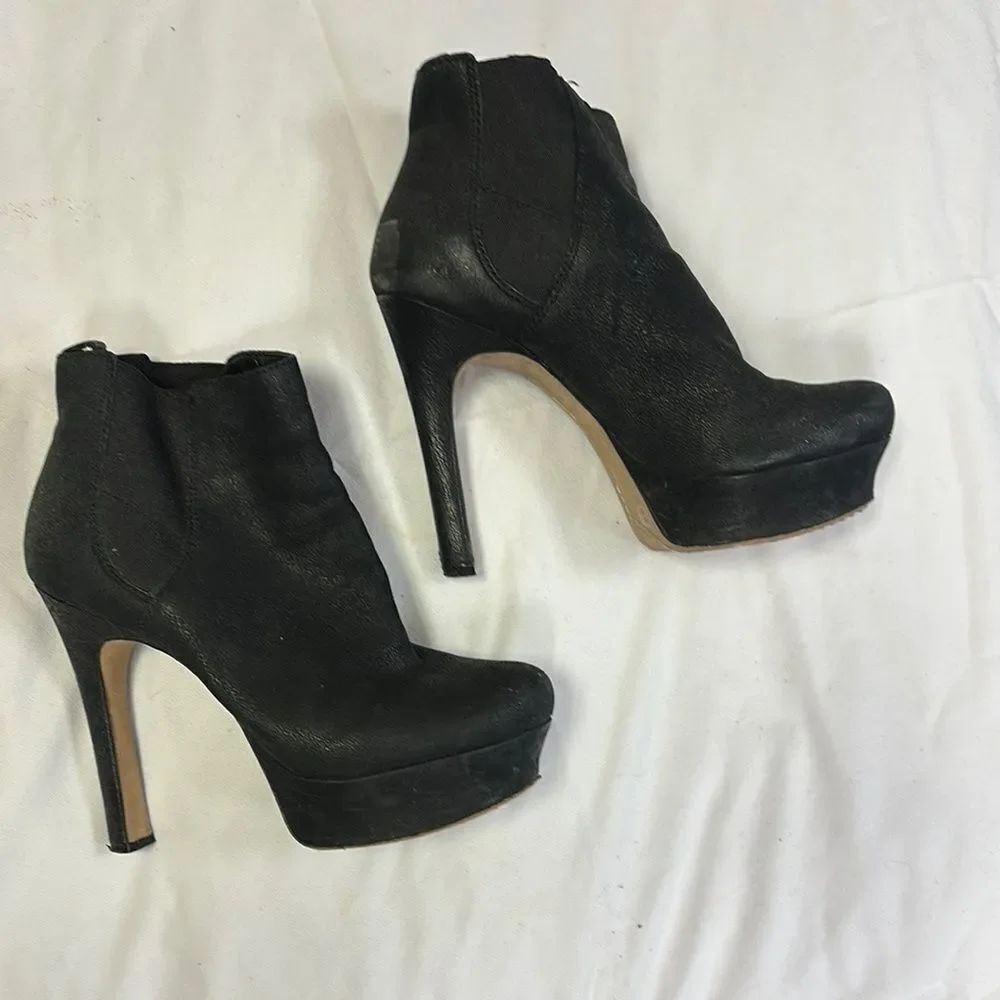 Black High Heel Ankle Boots